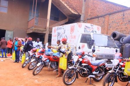Nord-Kivu : la DGR-NK renouvelle son partenariat, acquisition de 24 motos Haojin pour ses agents de Butembo